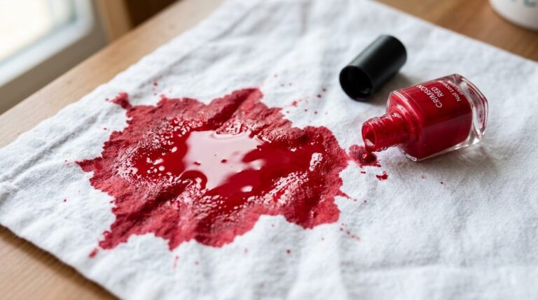 how to remove nail polish from clothes